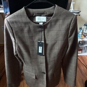 Babaton Brown Checkered Jacket